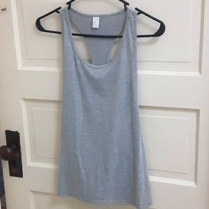 Gray Open Back Tank